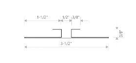 H Channel Flashing Profile